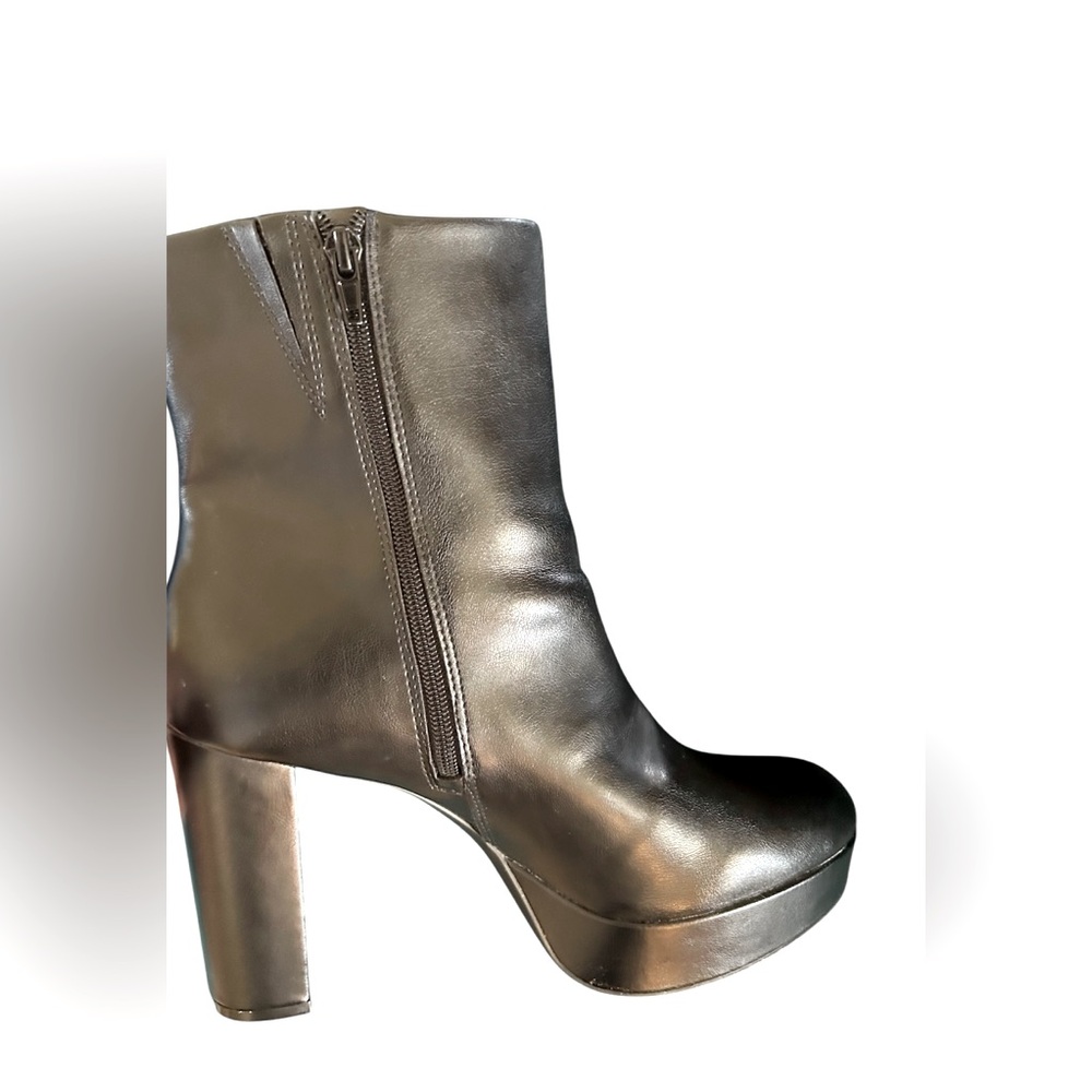 Black Platform High Heel Boot With Side Zipper-9.5 - image 1